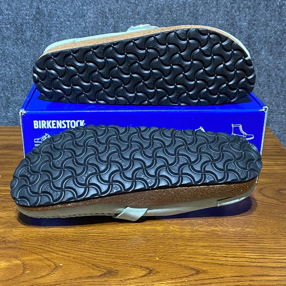 Birkenstock Buckley Matcha‎ Nubuck Leather Moccasin Clogs 1024033 EU42 M9 W11